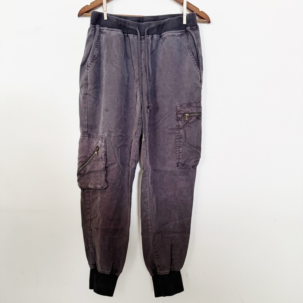 Young Fabulous & Broke Faded Charcoal Cargo Joggers XS